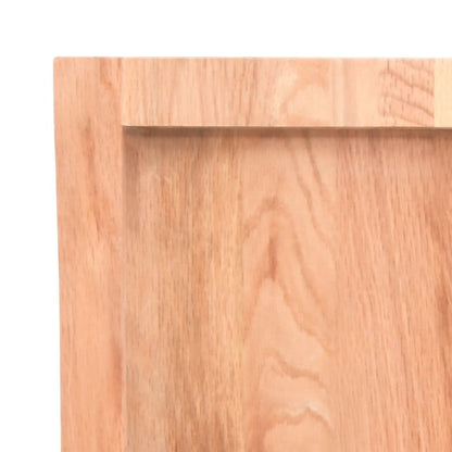 Piano Tavolo Marrone Chiaro 180x50x(2-6) cm Rovere Non Trattato | homemem39