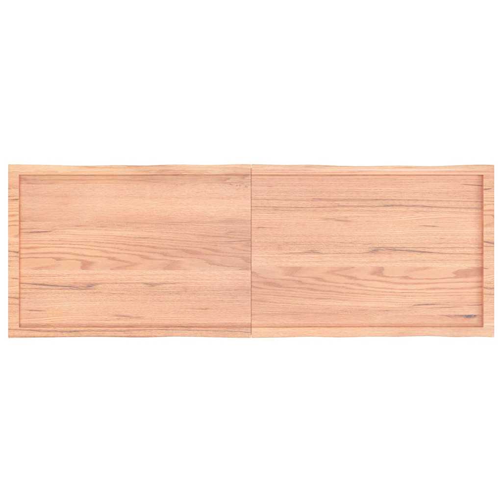 Piano Tavolo Marrone Chiaro 180x60x(2-4) cm Rovere Non Trattato | homemem39