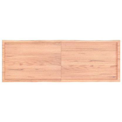 Piano Tavolo Marrone Chiaro 180x60x(2-4) cm Rovere Non Trattato | homemem39