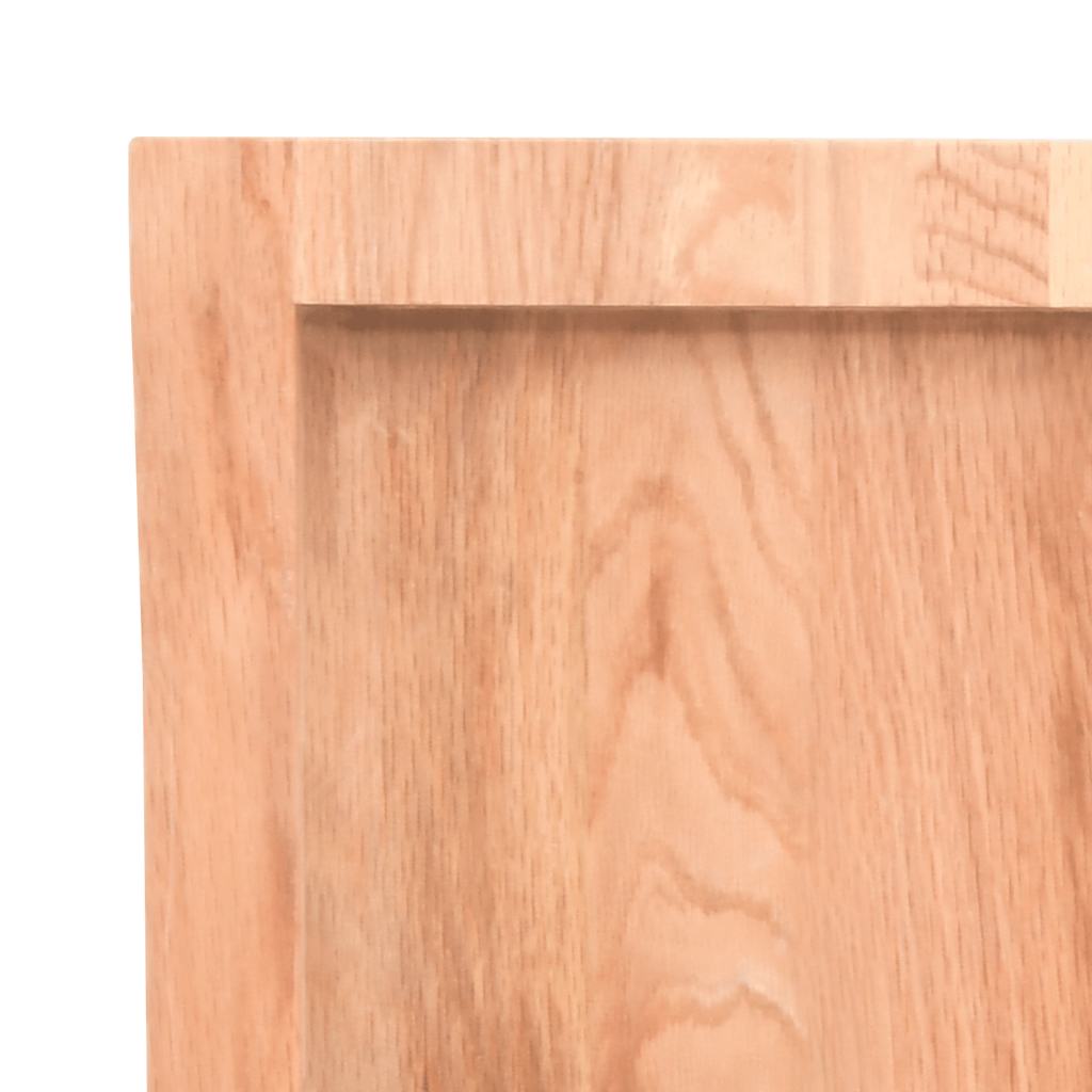 Piano Tavolo Marrone Chiaro 180x60x(2-4) cm Rovere Non Trattato | homemem39