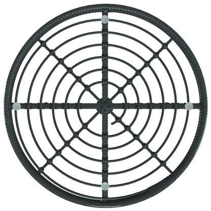 Set da Pranzo da Giardino 5 pz Nero in Polyrattan | homemem39
