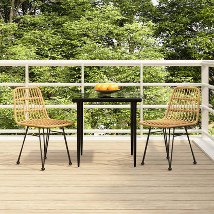 Set da Pranzo da Giardino 3 pz in Polyrattan | homemem39