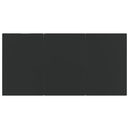 Set da Pranzo da Giardino 5 pz Nero in Polyrattan - homemem39