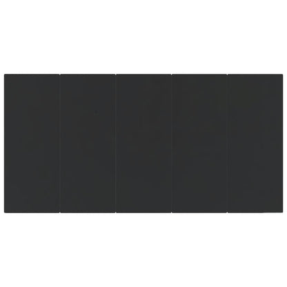 Set da Pranzo da Giardino 9 pz Nero in Polyrattan - homemem39