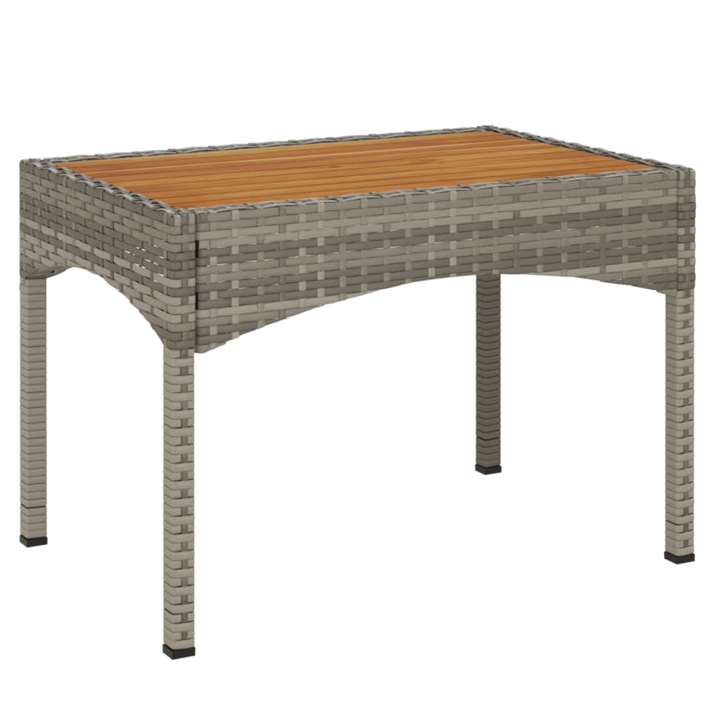 Set da Pranzo da Giardino 4 pz con Cuscini in Polyrattan Grigio | homemem39