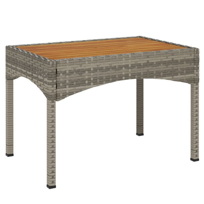 Set da Pranzo da Giardino 5 pz con Cuscini in Polyrattan Grigio | homemem39