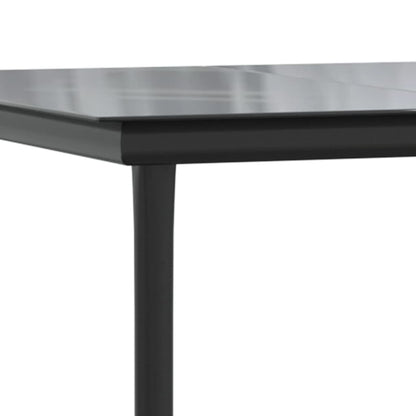 Set da Pranzo da Giardino 3 pz con Cuscini Nero in Polyrattan - homemem39