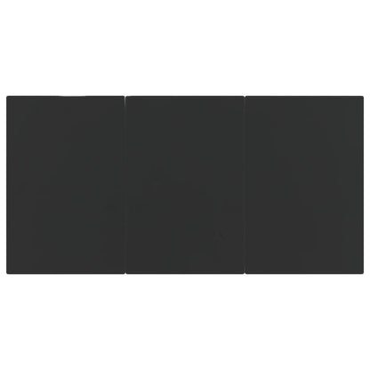 Set da Pranzo da Giardino 9 pz con Cuscini Nero in Polyrattan - homemem39