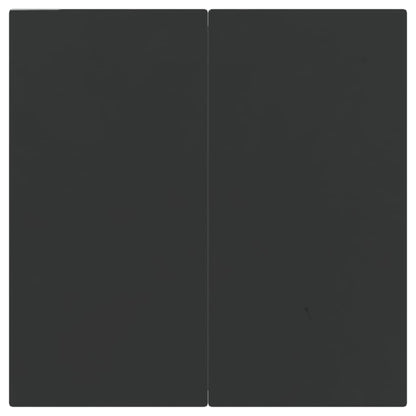 Set da Pranzo Giardino 5pz Nero e Grigio con Cuscini Polyrattan - homemem39