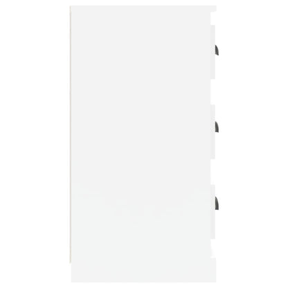 Credenze 2 pz Bianco Lucido in Legno Multistrato - homemem39