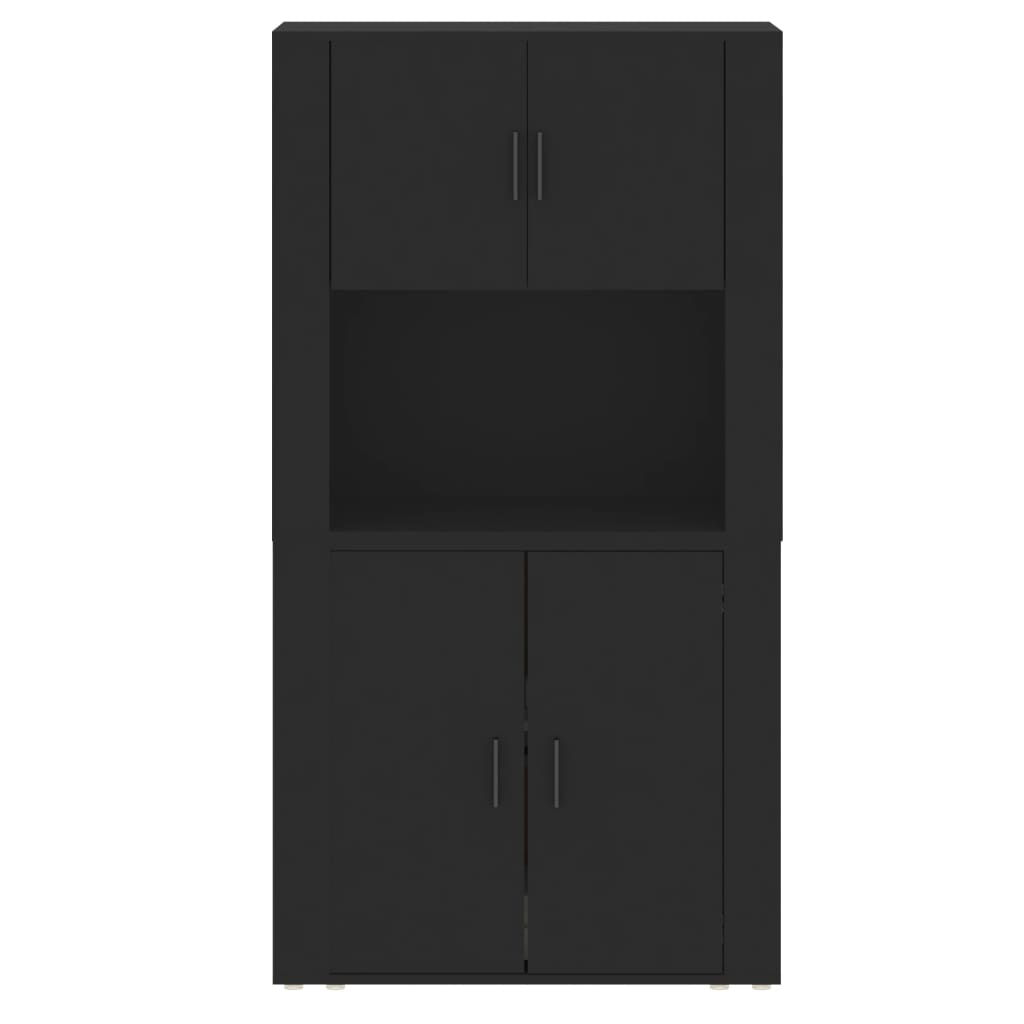 Credenza Nera in Legno Multistrato - homemem39