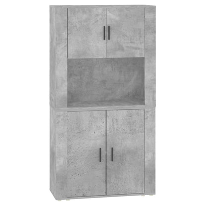 Credenza Grigio Cemento in Legno Multistrato | homemem39