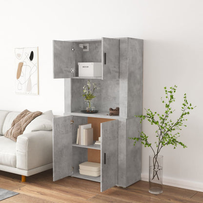 Credenza Grigio Cemento in Legno Multistrato | homemem39
