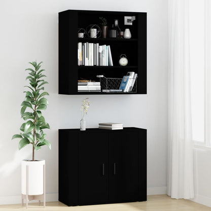 Credenza Nera in Legno Multistrato - homemem39