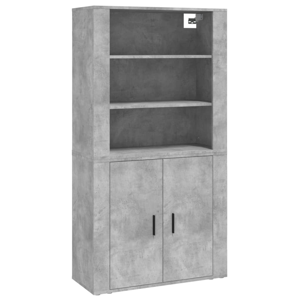 Credenza Grigio Cemento in Legno Multistrato | homemem39