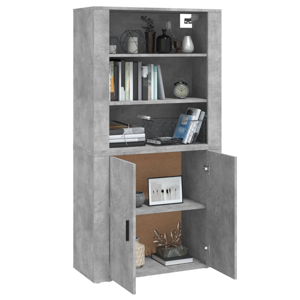 Credenza Grigio Cemento in Legno Multistrato | homemem39