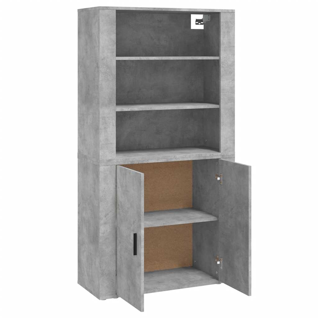 Credenza Grigio Cemento in Legno Multistrato | homemem39
