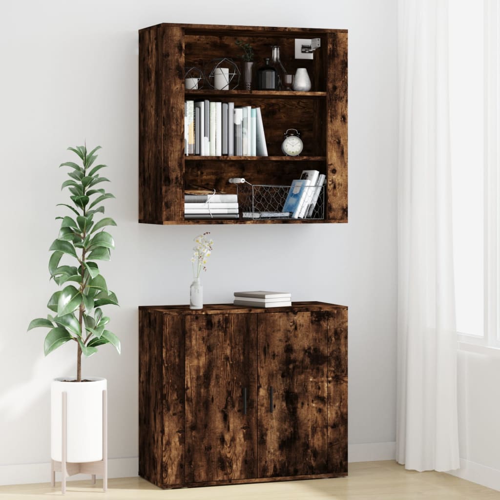 Credenza Rovere Fumo in Legno Multistrato - homemem39