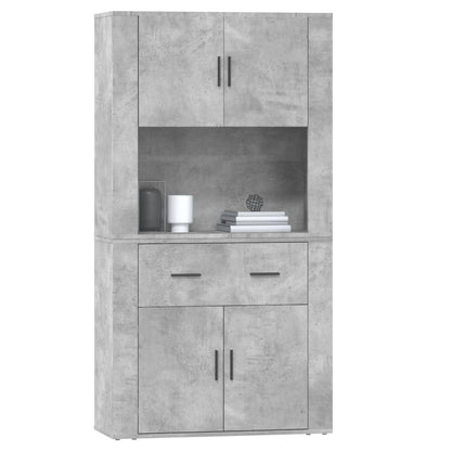Credenza Grigio Cemento in Legno Multistrato