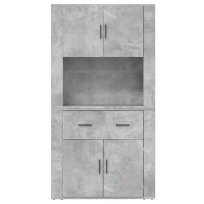 Credenza Grigio Cemento in Legno Multistrato