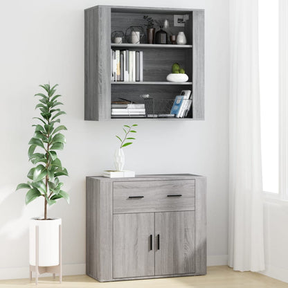Credenza Grigio Sonoma in Legno Multistrato