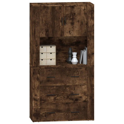 Credenza Rovere Fumo in Legno Multistrato - homemem39