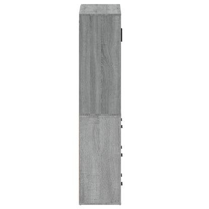 Credenza Grigio Sonoma in Legno Multistrato