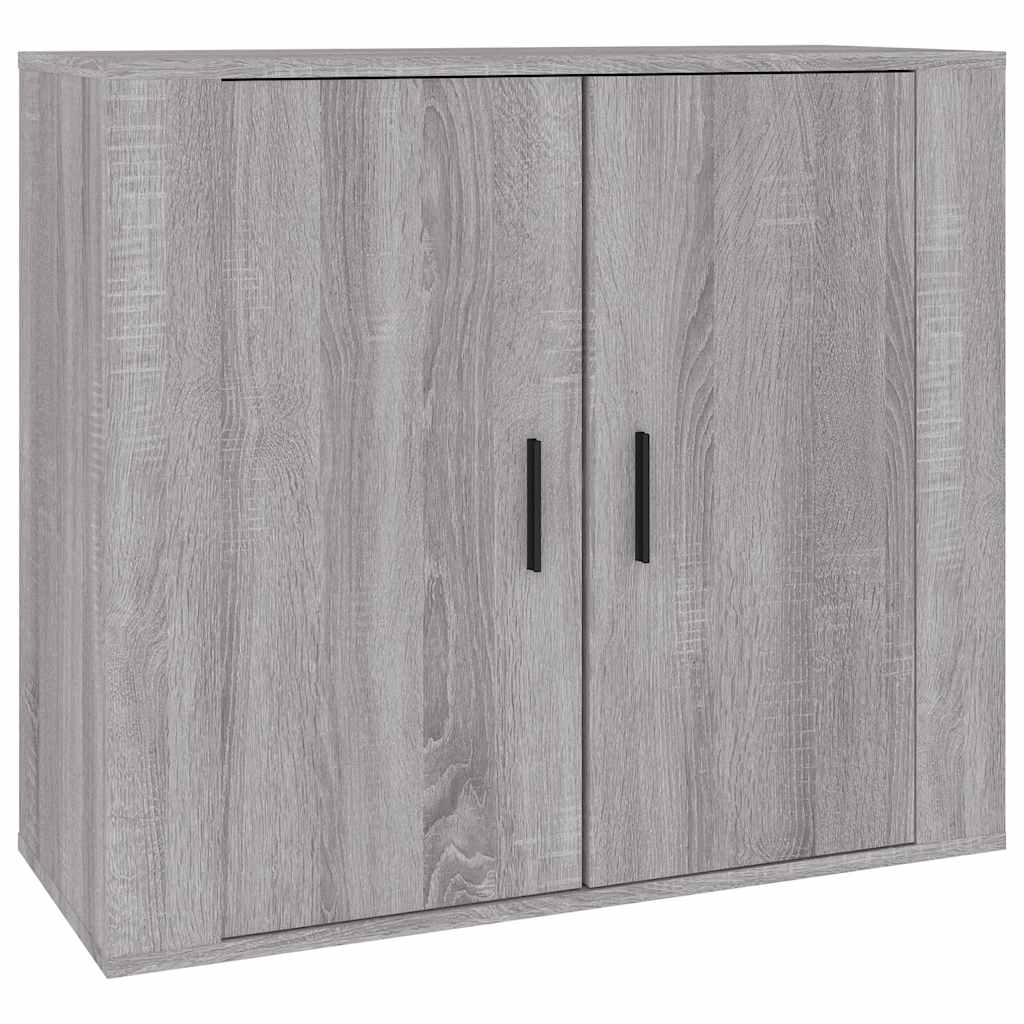 Credenze 3 pz Grigio Sonoma in Legno Multistrato | homemem39