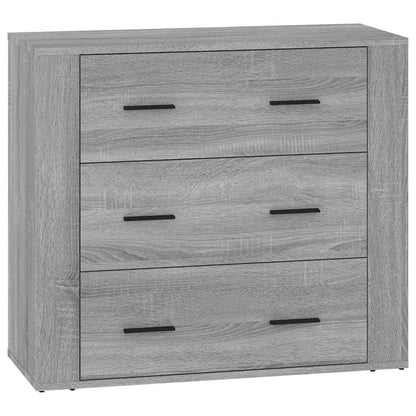 Credenze 3 pz Grigio Sonoma in Legno Multistrato | homemem39