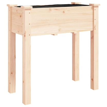 Fioriera con Fodera Legno Massello di Abete