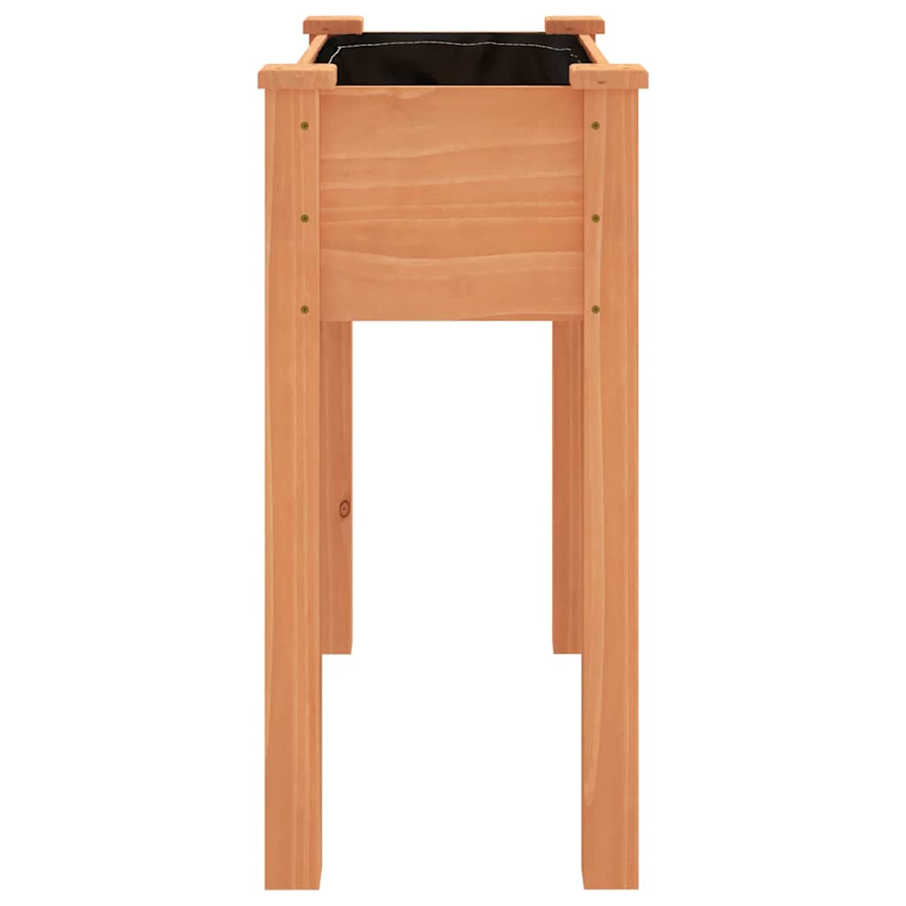 Fioriera con Fodera Marrone 71x37x76 cm Legno Massello di Abete | homemem39