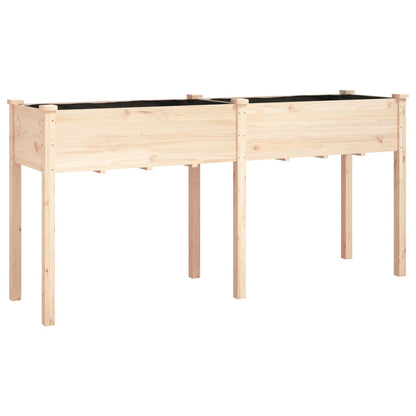 Fioriera con Fodera Legno Massello di Abete