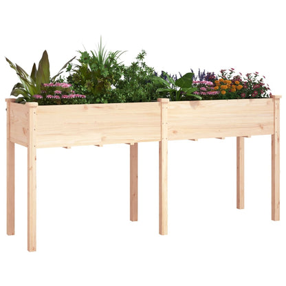 Fioriera con Fodera 161x45x76 cm Legno Massello di Abete | homemem39