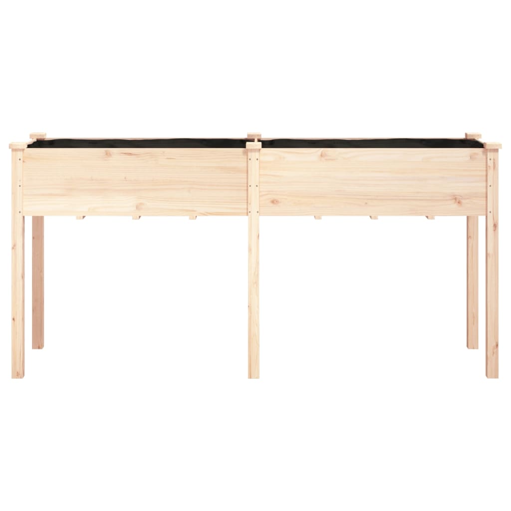Fioriera con Fodera Legno Massello di Abete