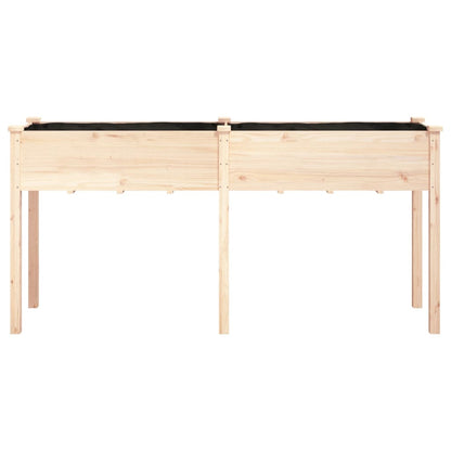 Fioriera con Fodera Legno Massello di Abete