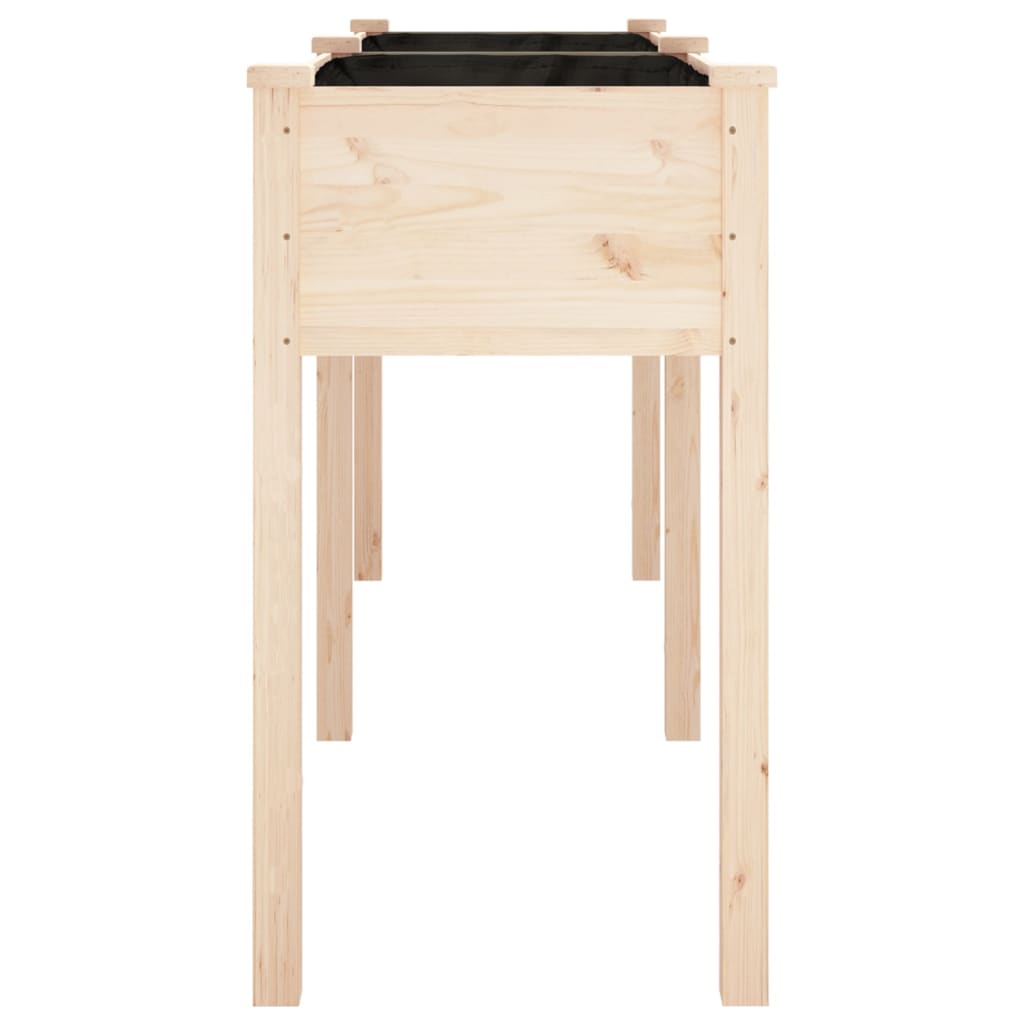Fioriera con Fodera 161x45x76 cm Legno Massello di Abete | homemem39