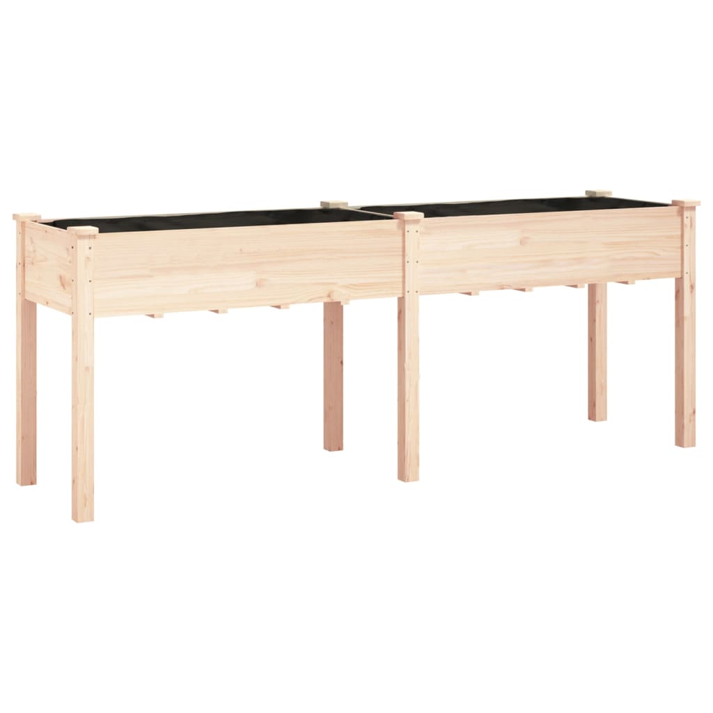 Fioriera con Fodera Legno Massello di Abete