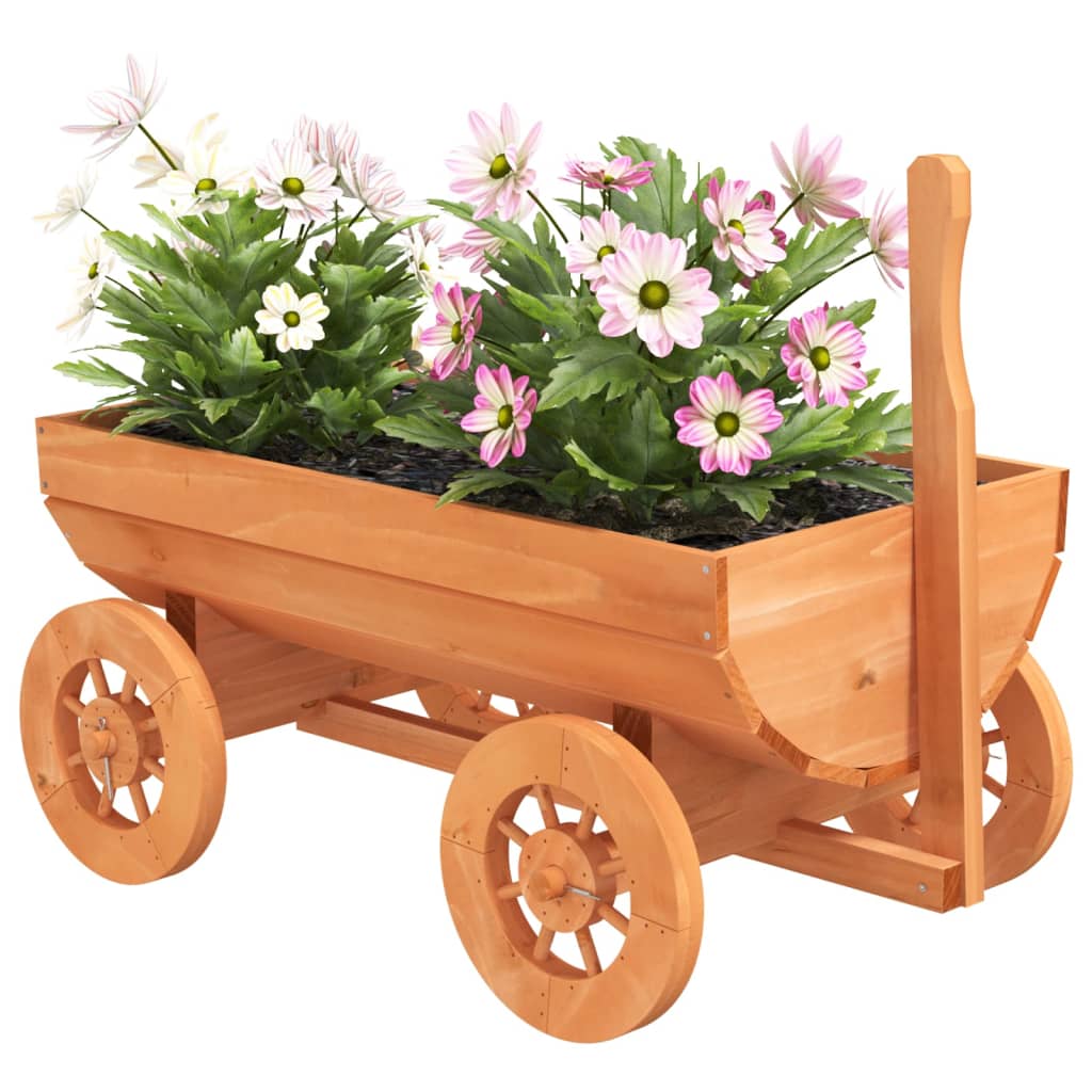 Carro Decorativo 70x43x54 cm in Legno Massello di Abete - homemem39