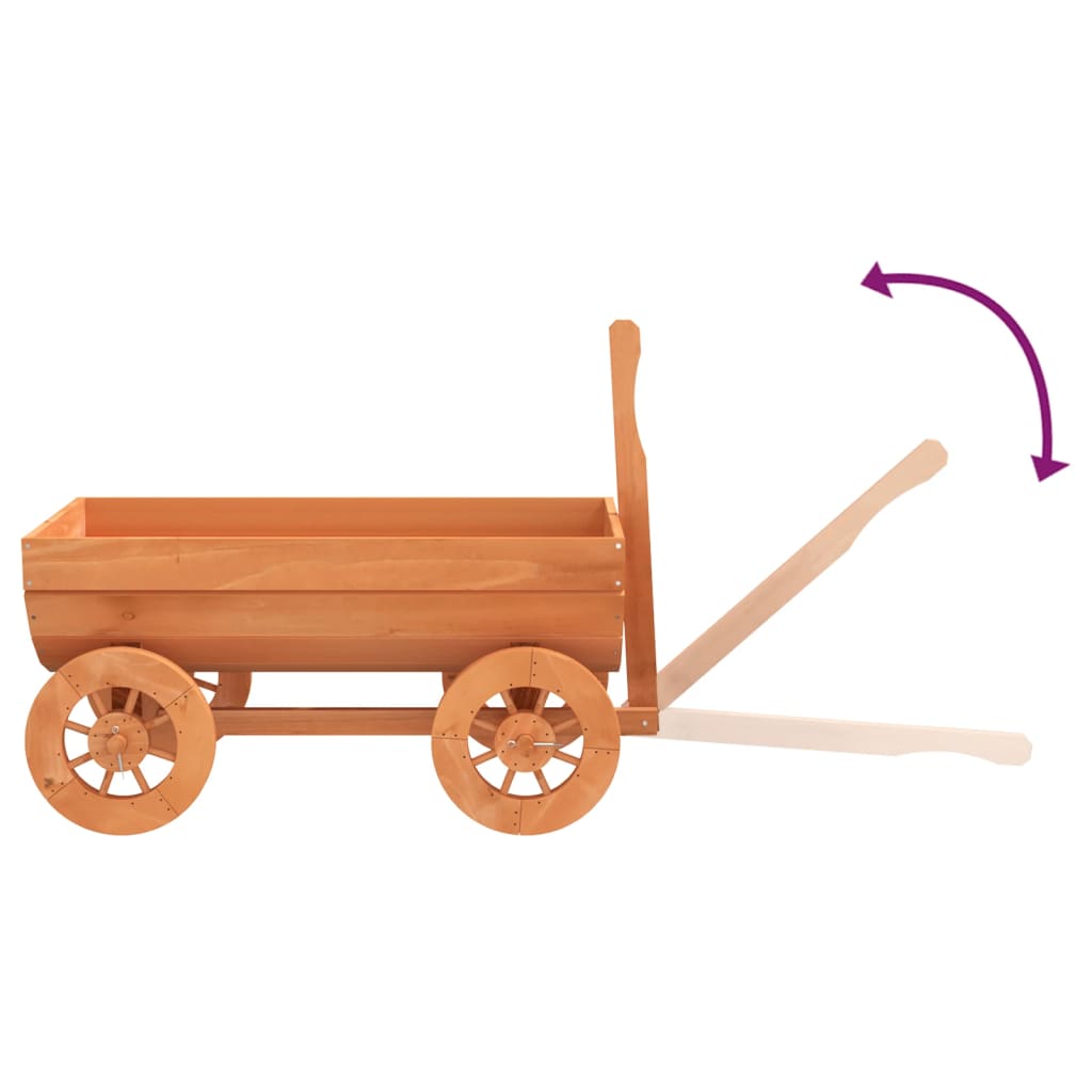 Carro Decorativo 70x43x54 cm in Legno Massello di Abete | homemem39