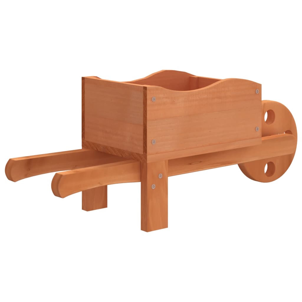 Fioriere a Carriola 2 pz 47x15x19 cm Legno Massello di Abete | homemem39