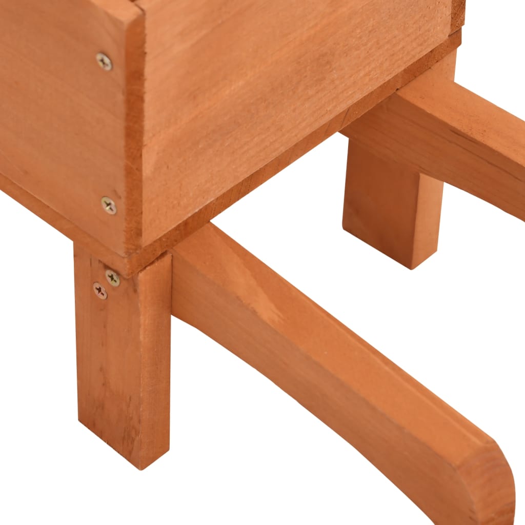 Fioriere a Carriola 2 pz 47x15x19 cm Legno Massello di Abete - homemem39