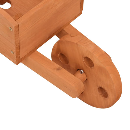 Fioriere a Carriola 2 pz 47x15x19 cm Legno Massello di Abete | homemem39