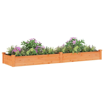 Fioriera Giardino con Fodera Marrone Massello Abete
