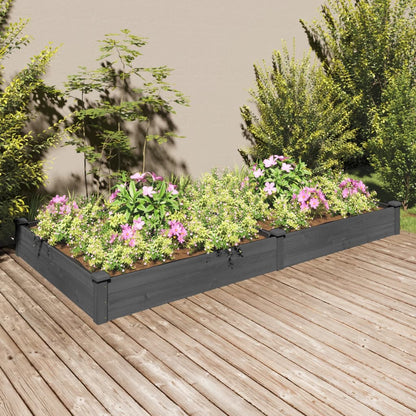 Fioriera Giardino con Fodera Grigia Massello Abete