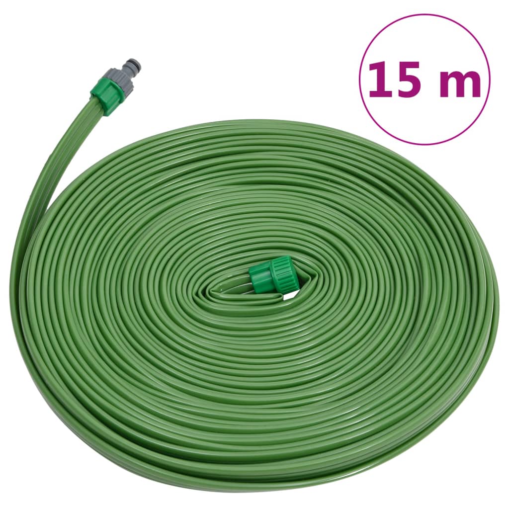 Tubo di Irrigazione 3 Tubi Verde 15 m PVC | homemem39