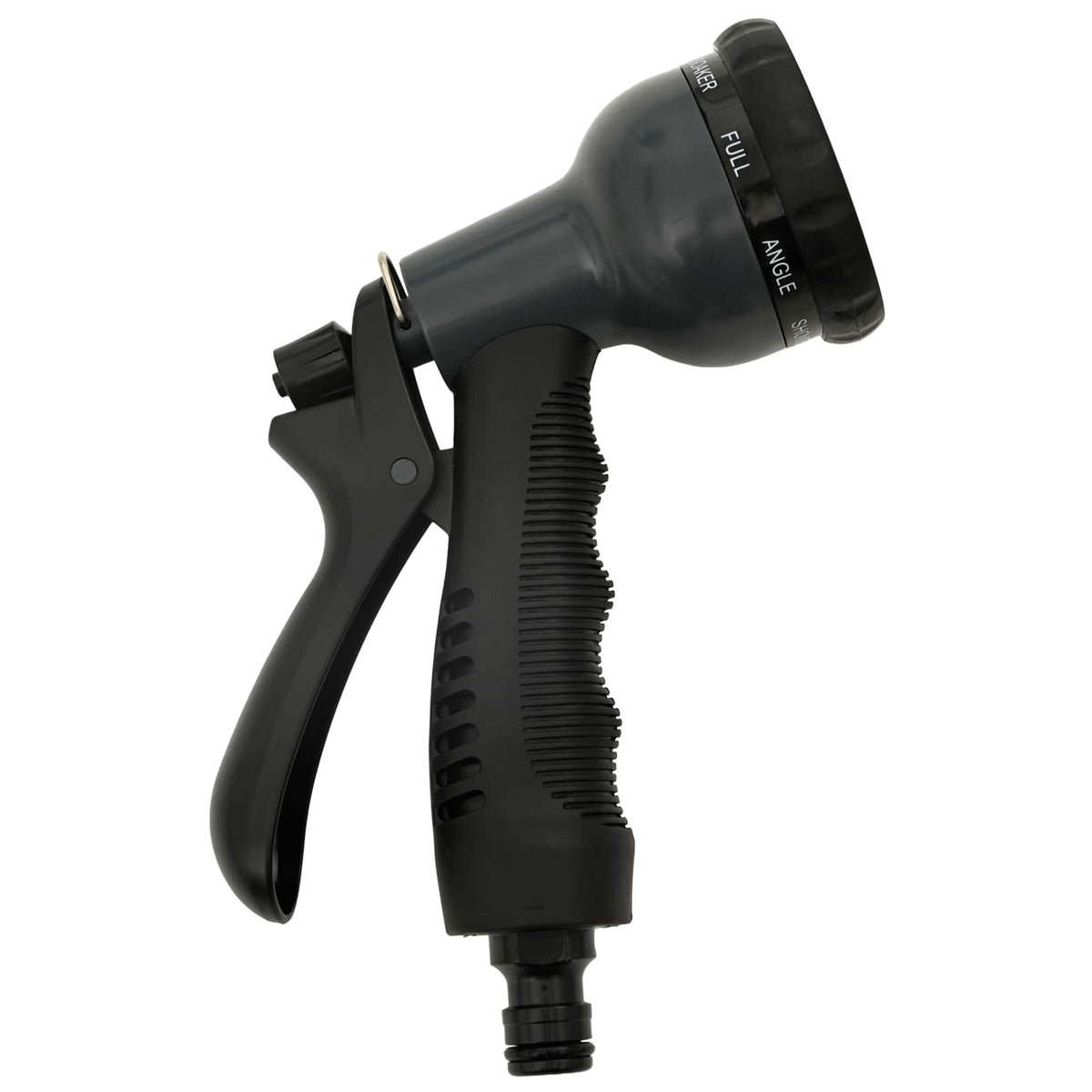 Tubo da Giardino con Ugello Spray Argento 0,6" 7,5 m in Acciaio
