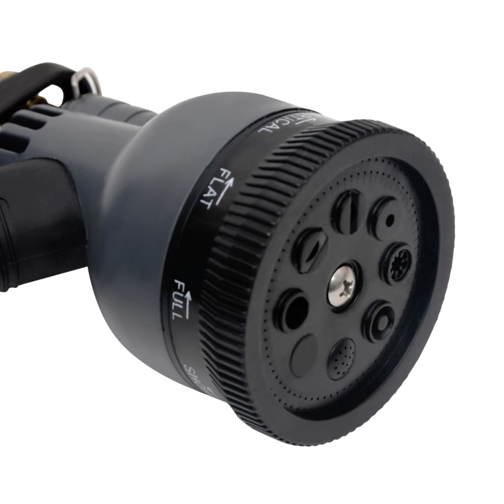 Tubo da Giardino con Ugello Spray Argento 20,6" 22,5 m Acciaio