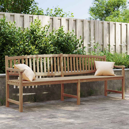 Panca da Giardino 228x59,5x90 cm in Legno Massello di Teak | homemem39