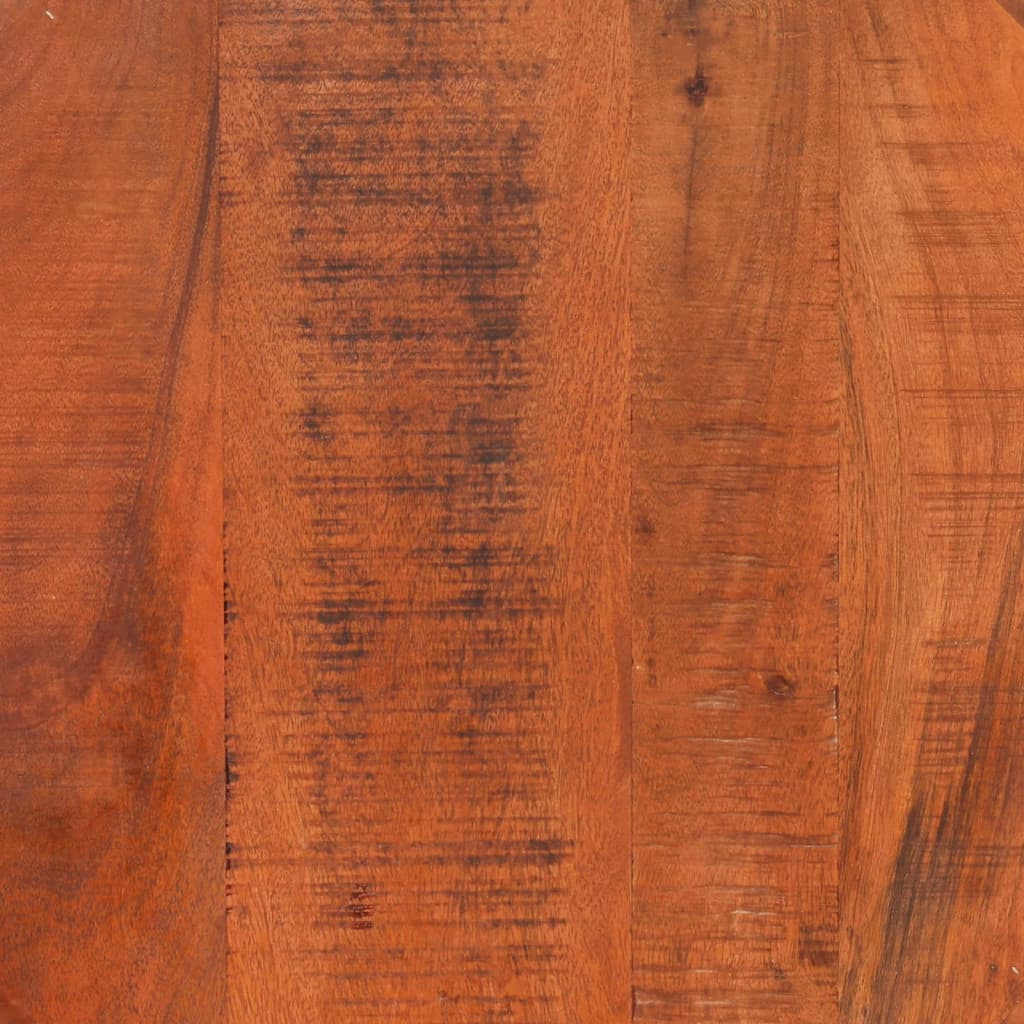 Tavolino da Salotto Ø52x30 cm Legno Grezzo Massello di Mango | homemem39