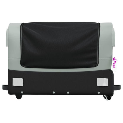 Rimorchio da Bici Nero e Grigio 45 kg in Ferro - homemem39